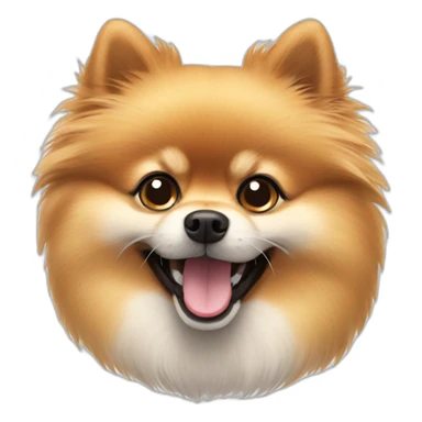 Happy pomeranian sticker