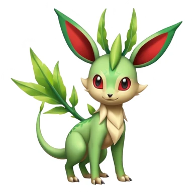 Exotic Tropical Rare Shiny Epic Leafeon-Flygon-Tropius full body sticker