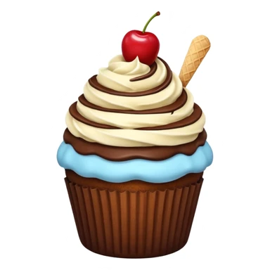 moose tracks ice cream cupcake sticker