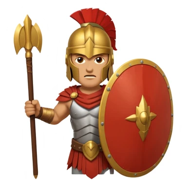 A spertan warrior shaking a shield writing "LAZY NOOB"on it sticker