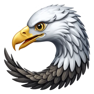 Silver Elder Scrolls Online eagle eating its tail Ouroboro sticker