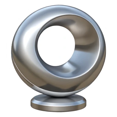 A modern abstract sculpture sticker