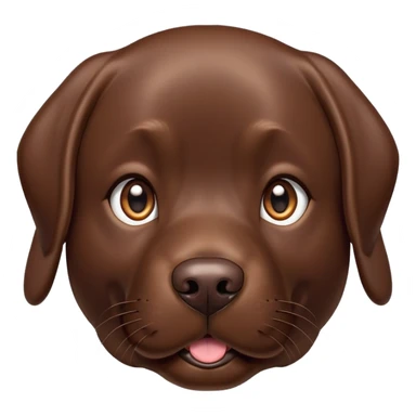 Chocolate Labrador  sticker