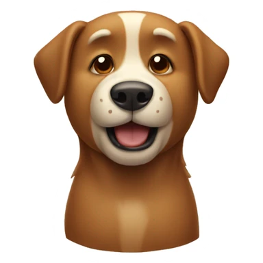 A dog with the face of a bear sticker