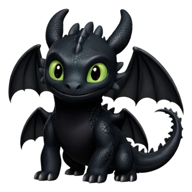 Toothless fro. How tk train your dragon sticker
