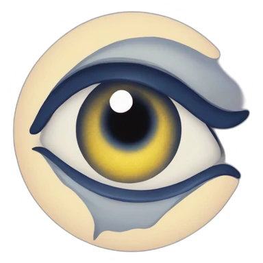 Luna guiñando un ojo sticker