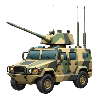 vehicle with electronic warfare equipment sticker