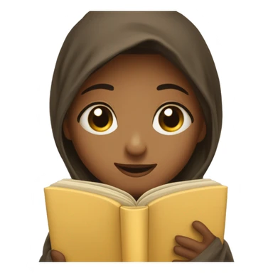 Ein Mädchen in einer Decke eingehüllt und ein Buch in den Händen sticker