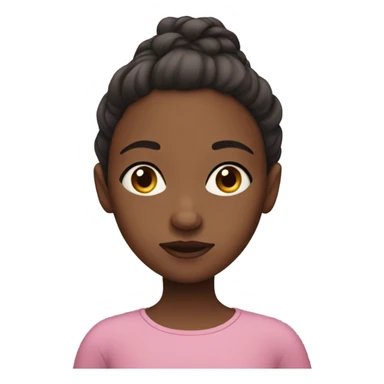 Metisse girl with not much makeup sticker