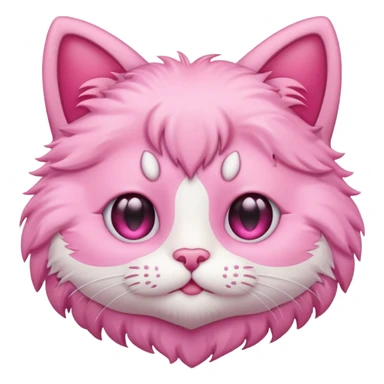 Pink heart eyes kitty emoji sticker
