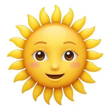 basic sun with no additional elements sticker