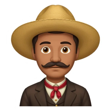 1900's mexican male sticker