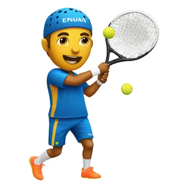 Padel player sticker