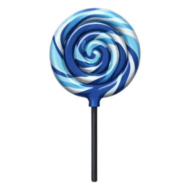 i want dark blue and black lollipop with black stick sticker