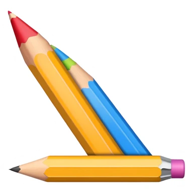 Coloring pencil sticker