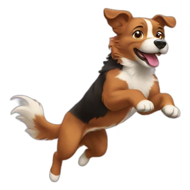 skye jumping sticker