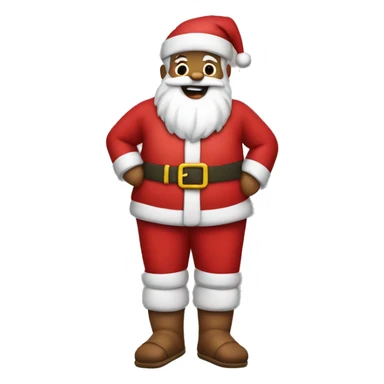 santa wearing flip flops sticker