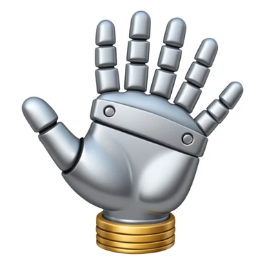 strong metal hand sticker
