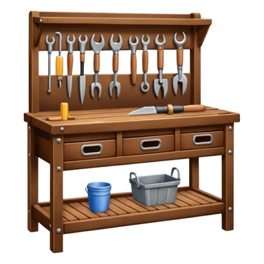 Wooden Tool Bench sticker