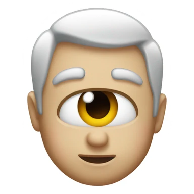 Emoji almost close one eye  sticker