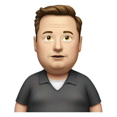 elon musk obese sticker