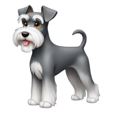 Miniature Schnauzer Full Body sticker