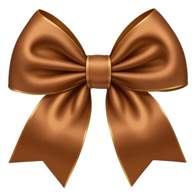 Brown bow  sticker