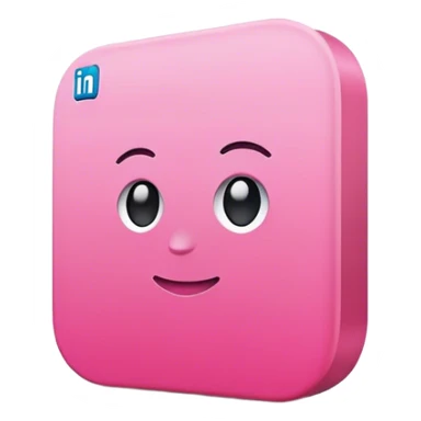 Pink Linkedin post sticker