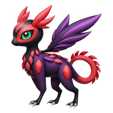 Meloetta-Yveltal-Noibat-Pokémon-Fakémon-fusion-hybrid-creature sticker