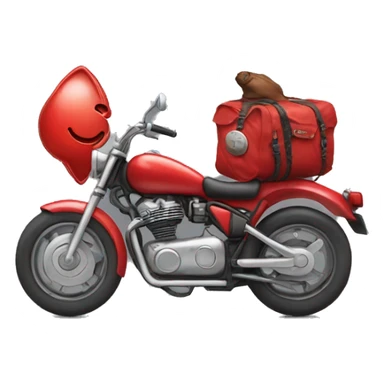 Red converse on a motorcycle  sticker