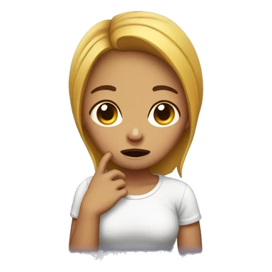 tummy ache girl  sticker