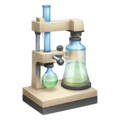 Light beige chemistry lab equipment sticker