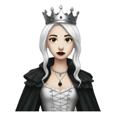 Very emo dark England Queen sticker