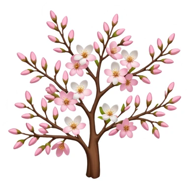 almond tree sticker