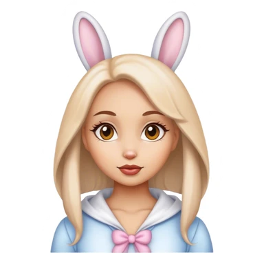 Bunny business female sticker