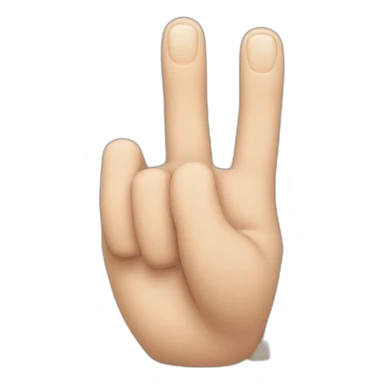 index finger 90 degree sticker