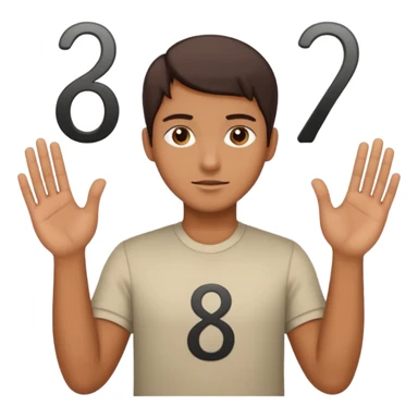 Fuse 🤷‍♂️6️⃣7️⃣ ( make the 6 7 go on his hands) sticker