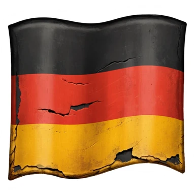 German flag 1945 year  sticker