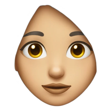 girl with eyelashes sticker