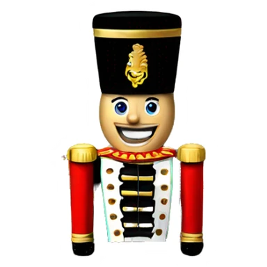 nutcrackers on top of a fireplace  sticker