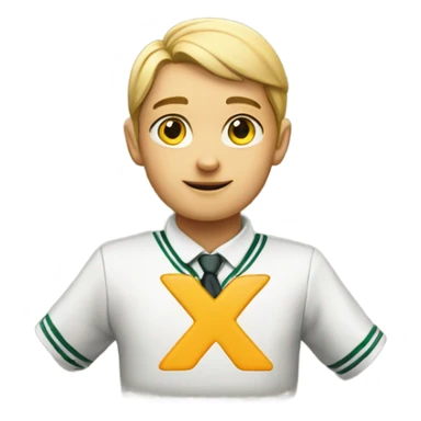 School uniform with a x over it sticker
