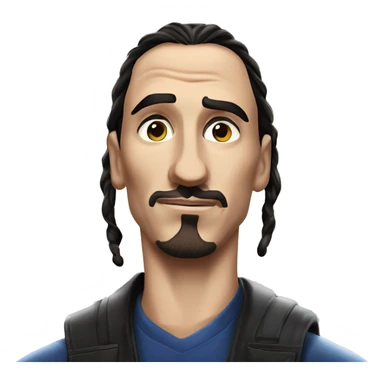 IKEA co-worker of the month Zlatan in Marvel Avengers style, oil paint, mysterious eyes, intricate lips, masterpiece portrait , odd perspective, beautiful, desirable, logical sticker