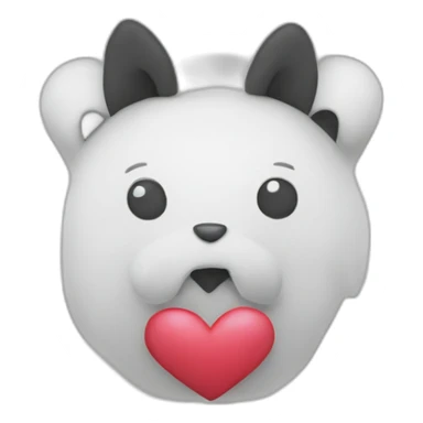 Coeur avec écrit jtm sticker