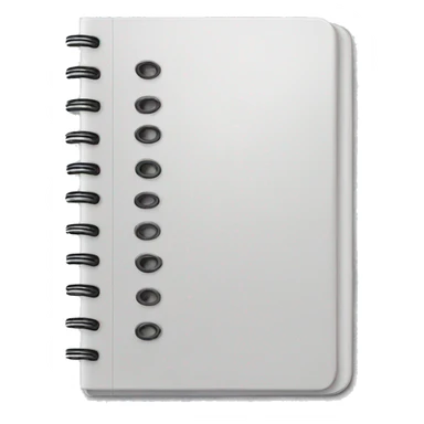 
white notebook sticker