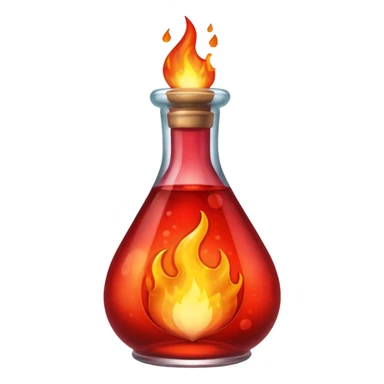 Red health potion, flame sticker
