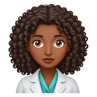 Curly woman with dark brown hair is a therapist  sticker
