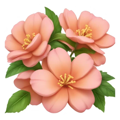 Peach/pink colour Flower🌺 sticker