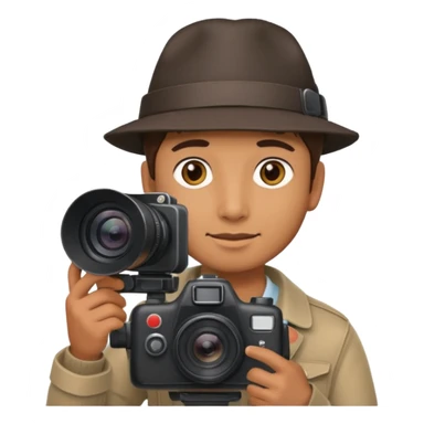 cameraman hold a camera sticker