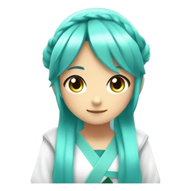 hastne miku with 01 on her left arm sticker