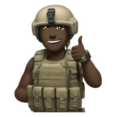 special forces thumbs up sticker
